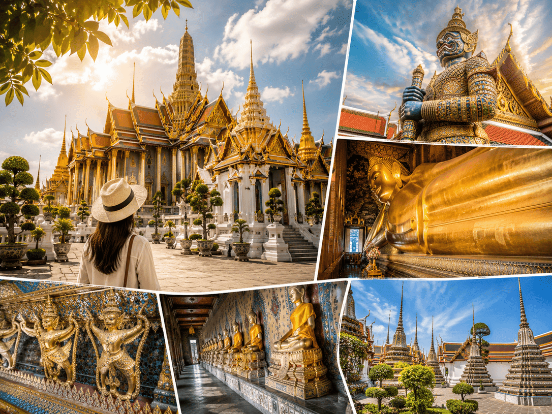 Bangkok: Grand Palace & Wat Pho Half-Day Private Tour
